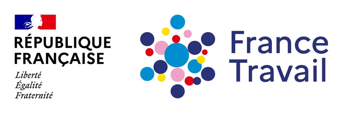 Logo France Travail et bloc République Française